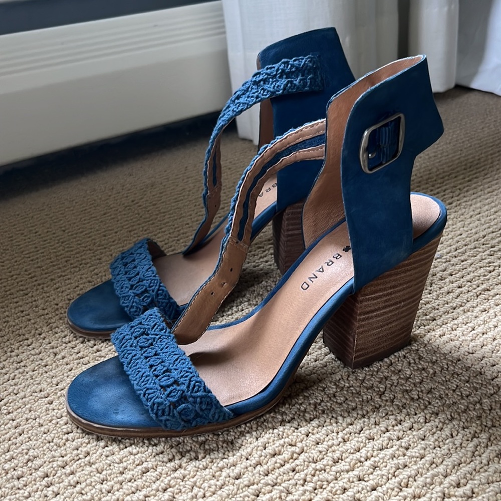 Blue Lucky Brand Block Heels